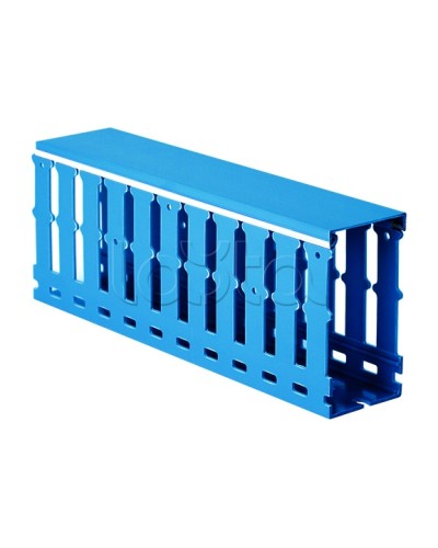 Короб перфорированный, синий RL12 40x40 DKC 00283RL в Северске Кабельные лотки Pintop.ru