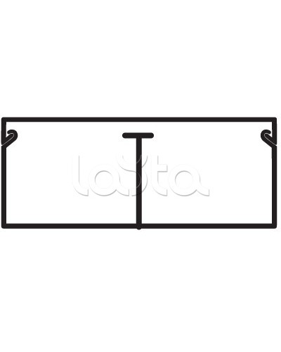 Миниканал TMC 40/2x17 с перегородкой DKC 00305 в Северске Кабель-канал Pintop.ru