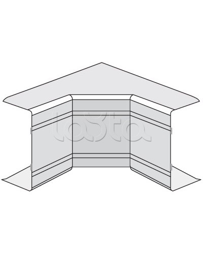 Угол внутренний неизменяемый (90°) NIA 40х40 DKC 01822 в Северске Аксессуары для кабель-канала Pintop.ru