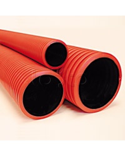 Труба гибкая двустенная 75 мм с протяжкой красная DKC 121975100 в Северске Труба гофрированная Pintop.ru