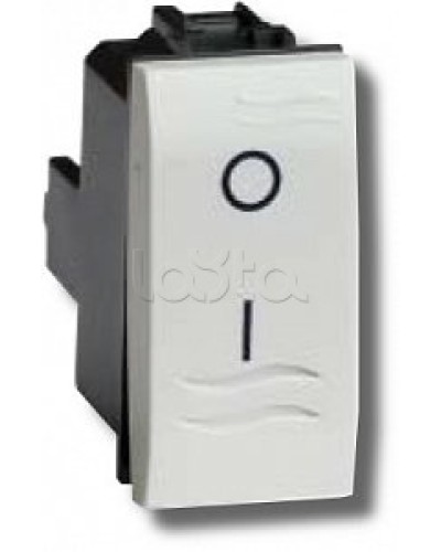 Выключатель двухполюсный белый 1 мод в Северске Аксессуары для стоек и шкафов Pintop.ru