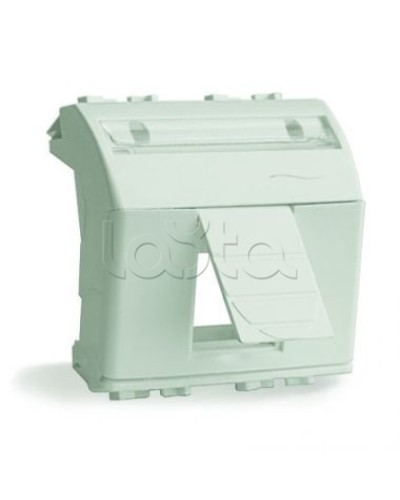 Адаптер для информационных разъемов R&M, белый, 2 мод. DKC 76612B в Северске Аксессуары для стоек и шкафов Pintop.ru