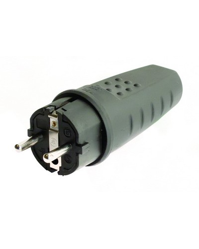 Вилка Schuko. Каучук. DKC DIS1103100 в Северске Аксессуары для стоек и шкафов Pintop.ru