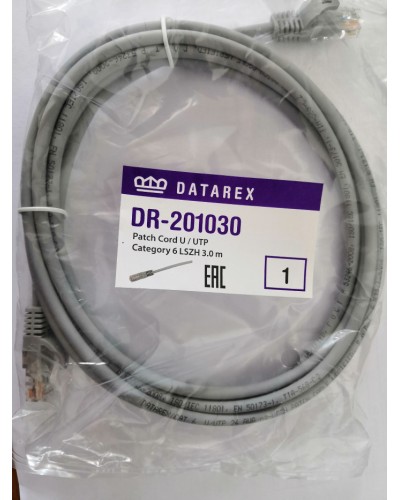 Шнур коммутационный категории 6 Datarex DR-201100 в Северске Патчкорды (медные) Pintop.ru