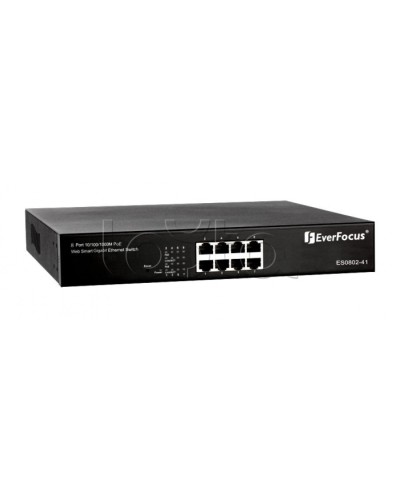 Коммутатор PoE 8-портовый EverFocus ES0802-41 в Северске Коммутаторы Pintop.ru