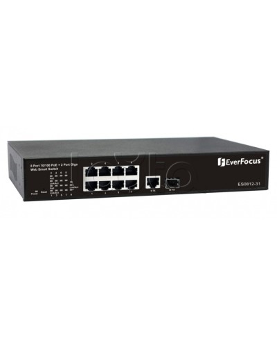 Коммутатор PoE 8-портовый EverFocus ES0812-31 в Северске Коммутаторы Pintop.ru