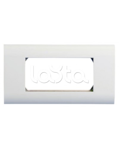 Панель лицевая 80x148, для 4х модулей 45x22.5 Hyperline FP-2M45-1-WH в Северске Аксессуары для кабель-канала Pintop.ru