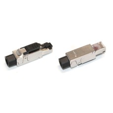 Разъем полевой оконцовки RJ-45 (8P8C) Hyperline PLUD-8P8C-S-C6A-SH