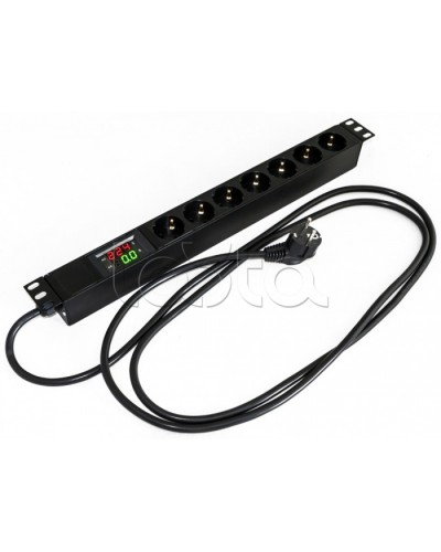 Блок розеток Hyperline SHE19-7SH-AV-2.5EU в Северске Блоки розеток Pintop.ru