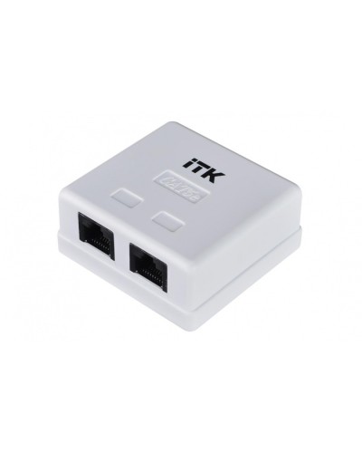 Розетка RJ-45 кат.5е 2-порта ITK CS2-1C5EU-22 в Северске Розетки компьютерные и телефонные Pintop.ru