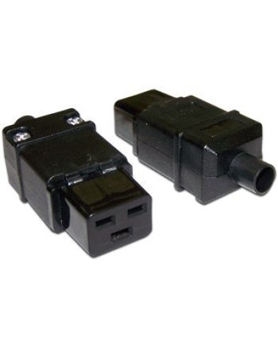 Вилка Lanmaster LAN-IEC-320-C19 IEC 60320 C19 16A 250V black в Северске Коммутационные изделия Pintop.ru