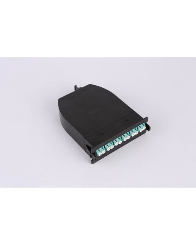 MPO кассета OS2, 12xLC, тип B, низкие потери, черная LANMASTER LAN-MCSB-1M-12LC/OS2 в Северске Коннекторы Pintop.ru