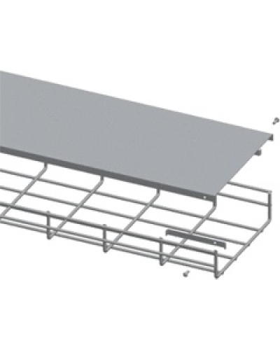 Крышка для лотка шириной 200мм, 1м. LANMASTER LAN-MT-AB200-EZ в Северске Аксессуары для лотков Pintop.ru