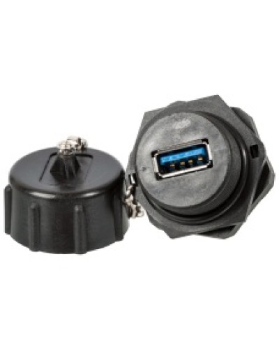 ндустриальный соединительный модуль USB 3.0, IP67, с крышкой LANMASTER (LAN-OK-USB30/180-WP) в Северске Коммутационные изделия Pintop.ru