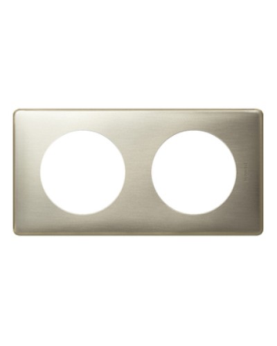 Рамка 2 поста титан Celiane Legrand 068902 в Северске Аксессуары для кабель-канала Pintop.ru