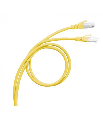 Патч-корд S/FTP, cat. 6а, PVC, 1м, желтый Legrand (051780) в Северске Патчкорды (медные) Pintop.ru