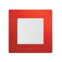 Рамка 1 пост Etika красный Legrand 672531