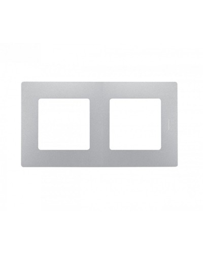 Рамка 2 поста Etika алюминий Legrand 672552 в Северске Аксессуары для кабель-канала Pintop.ru