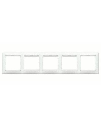 Рамка 5 постов горизонтальный монтаж белый Valena Legrand 774455 в Северске Аксессуары для кабель-канала Pintop.ru