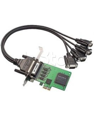Плата 4-портовая RS-232 для шины PCI Express Moxa CP-104EL-A-DB9M в Северске Сетевые карты Pintop.ru