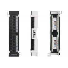 Патч-панель 1U, 12 портов RJ45 кат.5e NETLAN EC-UWP-12-UD2