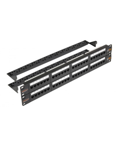 Патч-панель 19, 2U, 48xRJ45 NIKOMAX (NMC-RP48UD2-2U-BK) в Северске Патч панель Pintop.ru