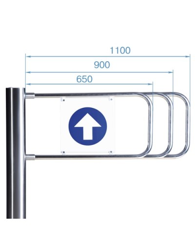 Створка для стойки калитки PERCo-AG-900 (900мм) в Северске Ограждения Pintop.ru