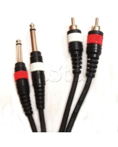 Шнур 2xJack – 2xRCA ROXTON DUL003/1M в Северске Система оповещения и трансляции Roxton Pintop.ru
