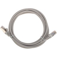 Патч-корд F/UTP, CAT 5e, RJ45-RJ45, 26AWG, LSZH, серый, 2м REXANT 02-0110-2