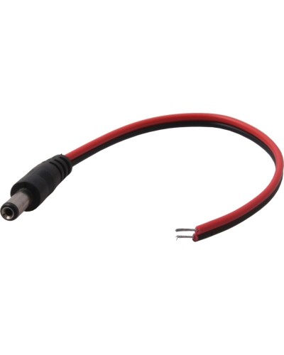 Разъем питания DC штекер 2,5х5,5мм с проводом 20 см REXANT 14-0324 в Северске Коннекторы и разъемы Pintop.ru