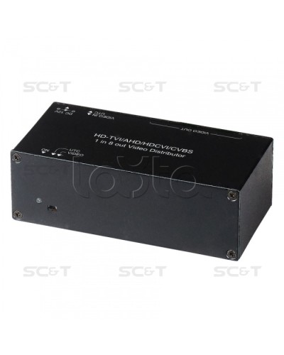 Распределитель видеосигнала HDCVI/HDTVI/AHD SC&T CD108HD в Северске Видеоусилители, Модуляторы, Делители Pintop.ru