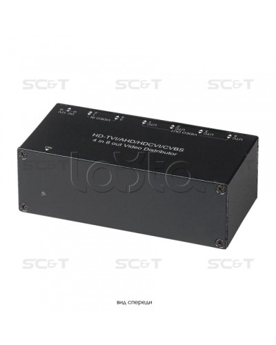 Распределитель видеосигнала HDCVI/HDTVI/AHD/CVBS SC&T CD408HD в Северске Видеоусилители, Модуляторы, Делители Pintop.ru