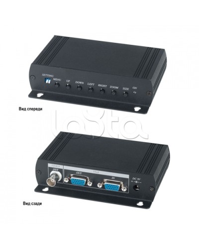 Преобразователь VGA- видеосигнала в аналоговый видеосигнал SC&T VC01 в Северске Видеоусилители, Модуляторы, Делители Pintop.ru