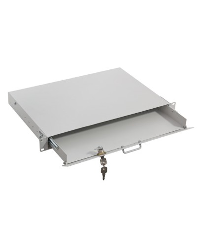 Полка под клавиатуру, выдвижная 1U TLK TLK-KB1-GY в Северске Полки для шкафов и стоек Pintop.ru