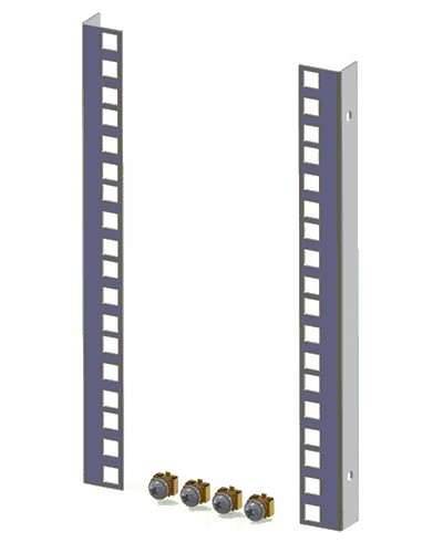 Направляющие для шкафов 18U (2 шт/уп.) TLK TLK-VNI-18U-2 в Северске Аксессуары для стоек и шкафов Pintop.ru