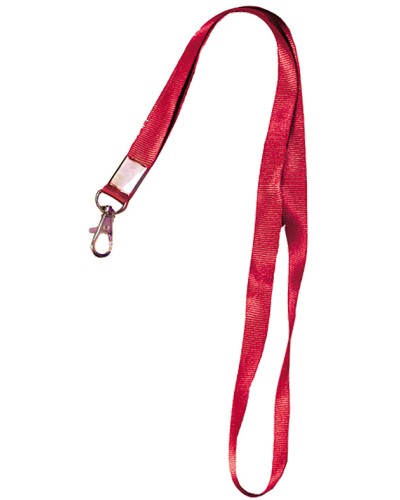 Лента шёлковая с металлическим карабином-защёлкой Tantos TS-STR (red) в Северске Дополнительное оборудование для СКУД Pintop.ru