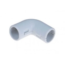 Угол Экопласт CI16G Угол 90 гр.(2част.) для труб D16мм, белый (1уп = 50шт)