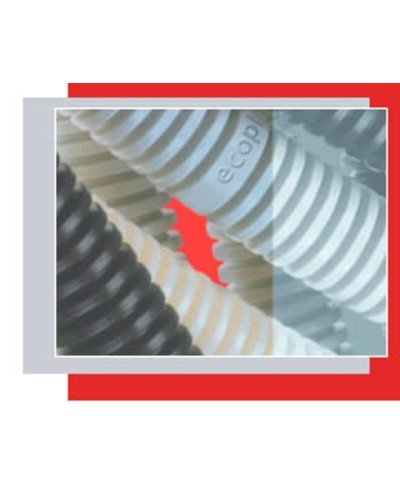 Труба гофр. ПВХ 16 мм (100 м) Экопласт (10016) в Северске Труба гофрированная Pintop.ru