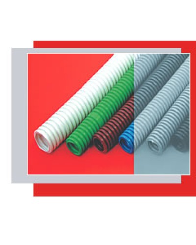 Труба гофрированная HFFR тяжелая диам 25 мм, с зондом, без галогена, трудногорючая, цвет серый Экопласт 21125HFR в Северске Труба (ОКЛ) Экопласт Pintop.ru