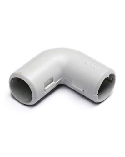 Угол 90° (из двух частей) для труб D16 мм, без галогена Экопласт 41216HF в Северске Повороты, муфты, тройники Pintop.ru