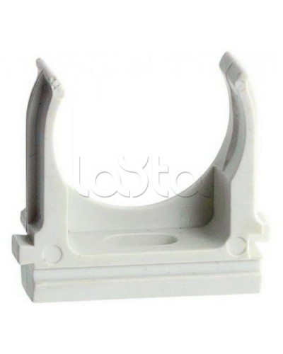 Держатель (клипса) для гофрированной или жесткой гладкой трубы D20 мм, без галогена Экопласт 41720HF в Северске Держатели, клипсы, скобы Pintop.ru