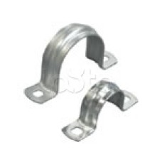 Скоба оцинкованная двулапковая для трубы D16 мм (100 шт/уп) Экопласт 43616