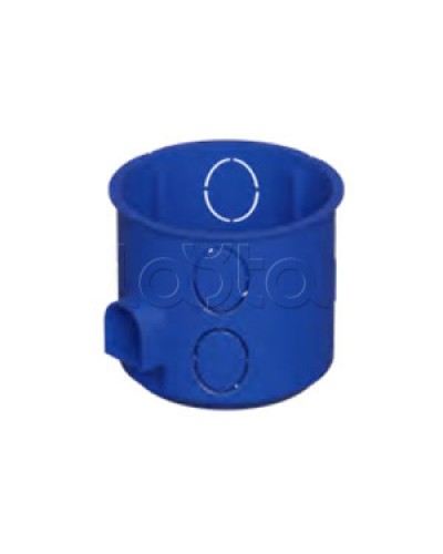 Коробка установочная D68x62мм со стык. ушками, межцентр. 71мм, IP20, цвет синий (1шт) Экопласт (44659-1) в Северске Распределительные коробки Pintop.ru