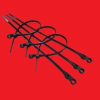 Хомут кабельный 3,5x110 мм с монтажным отверстием, черный (100 шт/уп) Экопласт 45109BL