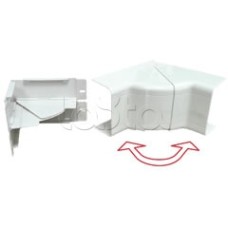 Угол внутренний изменяемый 100x40 с задней стенкой и разделителем для кабель-канала серии ARC-LAN, огнестойкость E15-E110 Экопласт 576114-E110