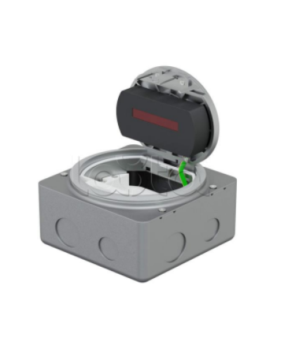 LUK/1,5AL66 Люк в пол на 1,5 поста (45х45мм), с суппортом и коробкой, сталь IP66 (70031) в Северске Системы лючков и колонн Pintop.ru