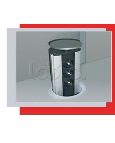 Блок розеточный настольный, 3 розетки (45х45мм) Экопласт 70303 в Северске Блоки розеток Pintop.ru