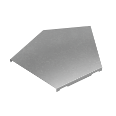 Крышка горизонтального угла 45 гр. 150 мм "ПЛЮС" INOX304 КМ-Профиль (KGLplus45-150 INOX304)