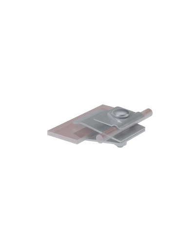 Фальцевый держатель H60 мм для прутка Ø 5-10 мм HD КМ-Профиль (FD-H60-D5-10 HD) в Северске Монтажные материалы Pintop.ru