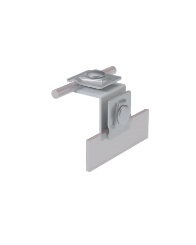 Фальцевый держатель H50 мм для прутка Ø 5-10 мм CU КМ-Профиль (FD-H50-D5-10 CU) в Северске Монтажные материалы Pintop.ru
